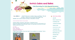 Desktop Screenshot of anitascakesandbakes.com